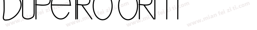 dupe iro orm字体转换